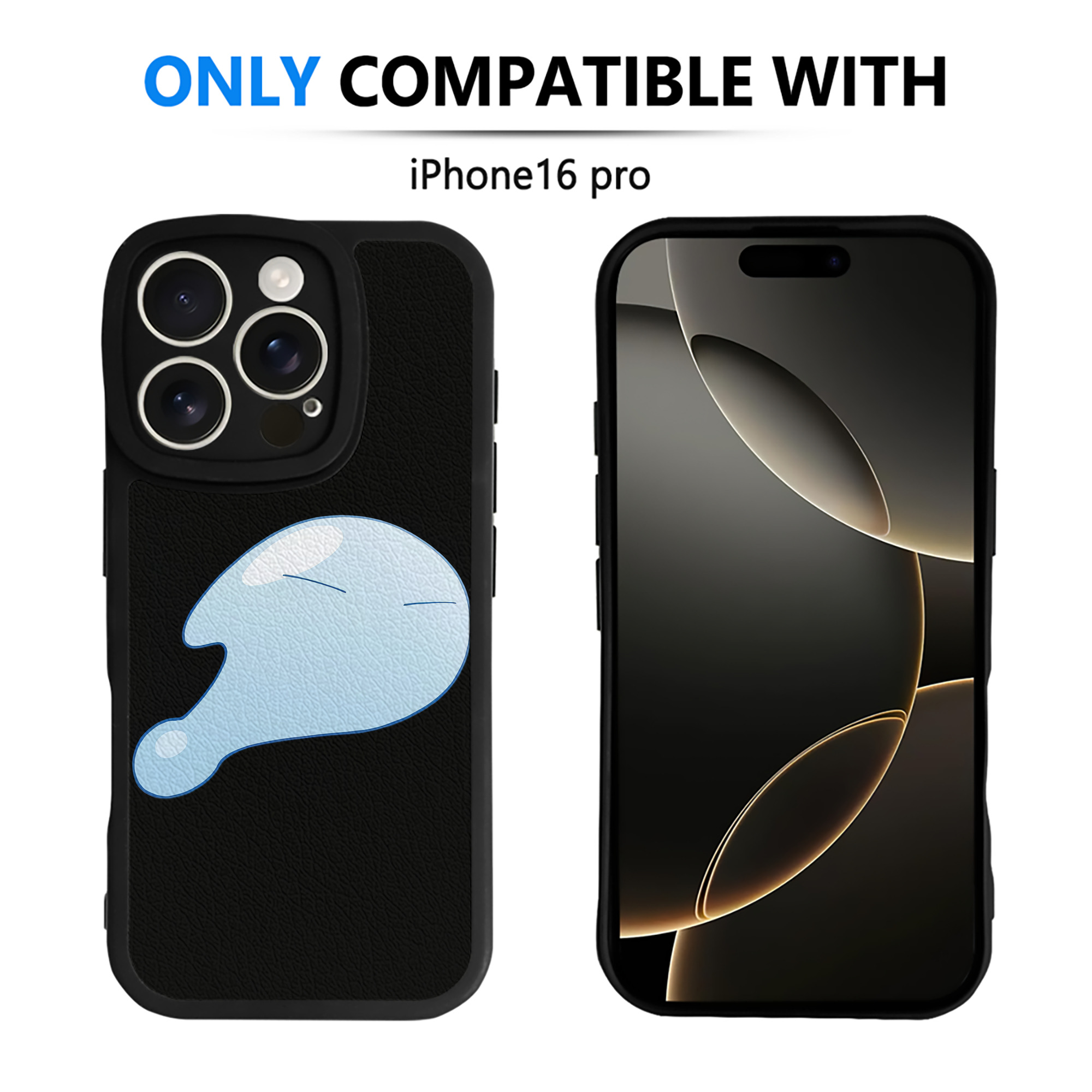 （画像用） 転スラ Regarding Reincarnated to Slime 【iPhone 16シリーズ対応】シリコンスマホケース（レザー調） 材質：シリコン